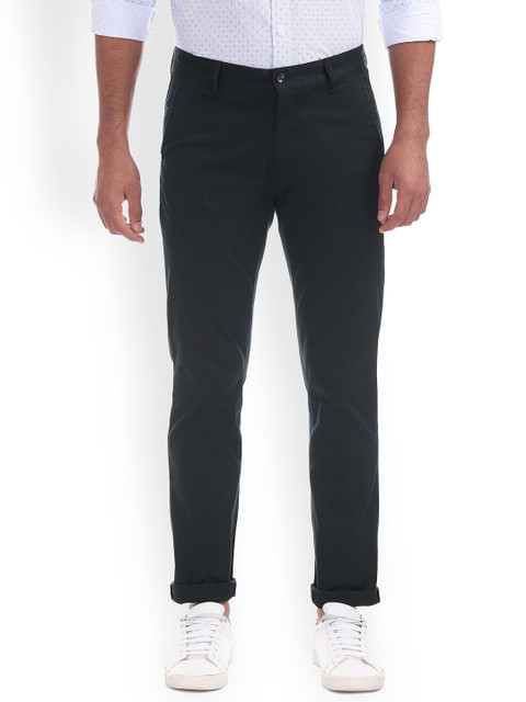 

Arrow Sport Men Navy Chrysler Slim Fit Solid Chinos, Navy blue