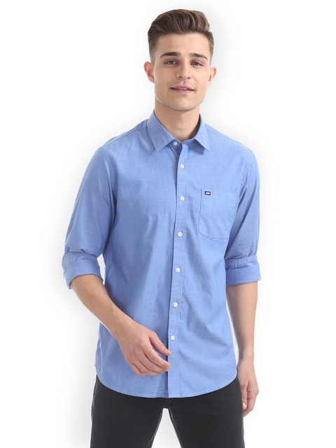 

Arrow Sport Men Blue Regular Fit Solid Casual Shirt