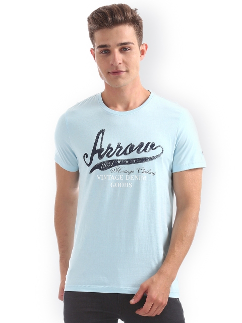 

Arrow Sport Men Blue Round Neck T-shirt