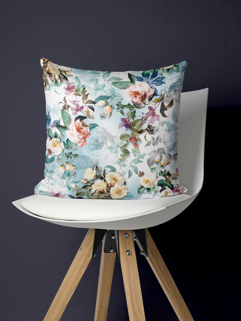 

BIANCA Multicoloured Set of Single Floral Square Cushion Cover, Multi