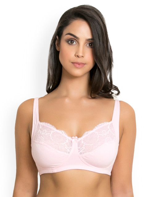 

Zivame Pink Solid Non-Wired Non Padded Everyday Bra