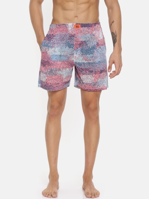 

Bareblow Men Blue & Pink Printed Boxers BBBX56XXL