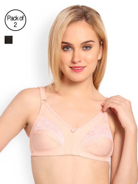 

Innocence Pack of 2 Full-Coverage Everyday Bras BBAPLIN66438, Peach