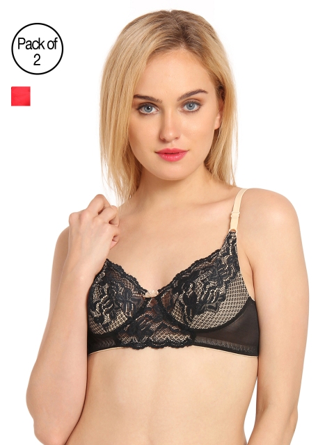 

Innocence Pack of 2 Everyday Bras BBAPLIN66423, Beige
