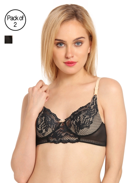 

Innocence Pack of 2 Everyday Bras BBAPLIN66424, Beige