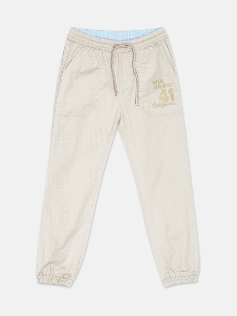 

Blue Giraffe Boys Grey Regular Fit Solid Joggers