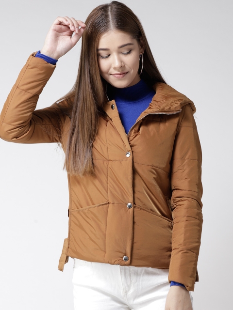 

Fort Collins Women Brown Solid Hooded Padded Jacket