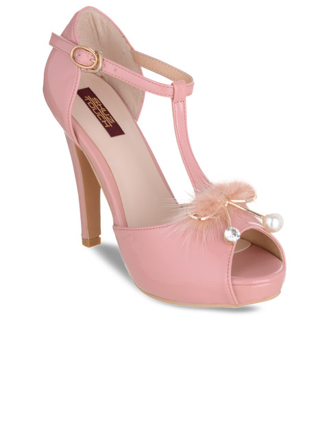 

SHUZ TOUCH Women Pink Solid Heels
