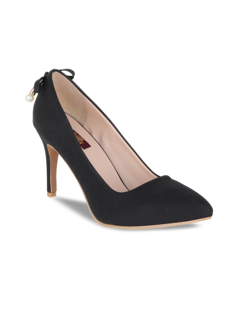 

SHUZ TOUCH Women Black Solid Pumps