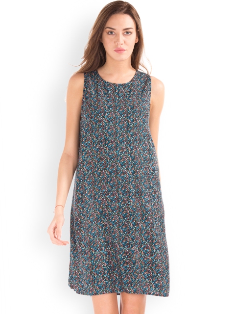 

GAP Women Multicoloured Printed Tie-Back Tank Swing Dress, Multi