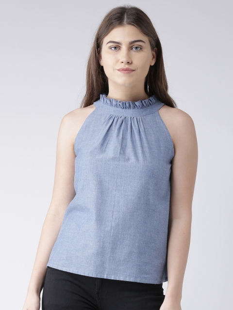 

pinwheel Women Blue Solid Top