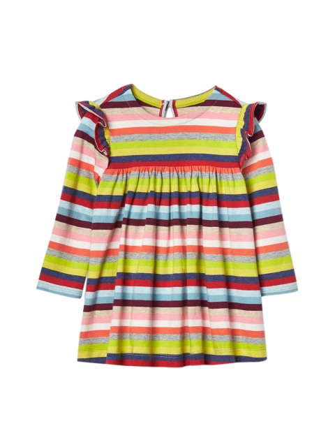 

GAP Girls Multicoloured Bright Stripe Flutter Dress, Multi
