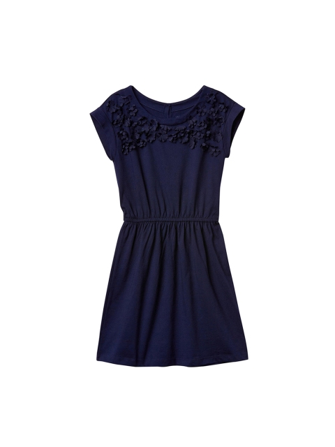 

GAP Girls Blue Flower Applique Cap Dress