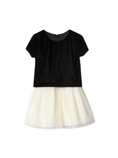 

GAP Girl Black & White Velvet Layer Tutu Dress