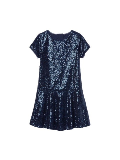 

GAP Girls Navy Blue Sequin Drop Waist Dress