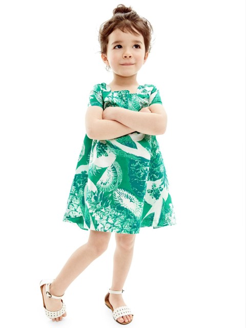 

GAP Girl Green Photo-Real Fruit Dress
