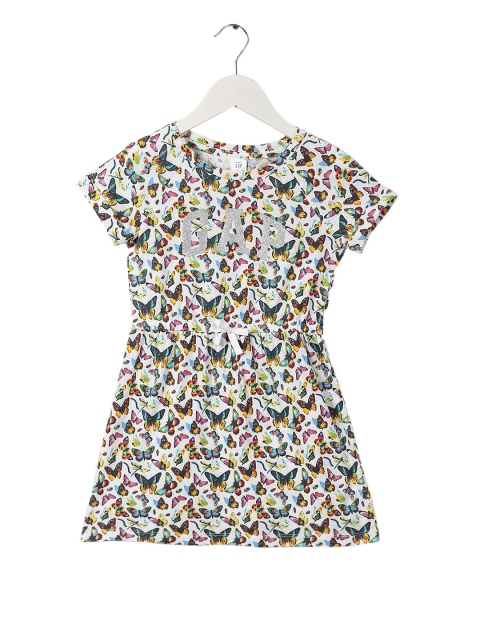 

GAP Girl Multcoloured Butterfly Print T-Shirt Dress, Multi