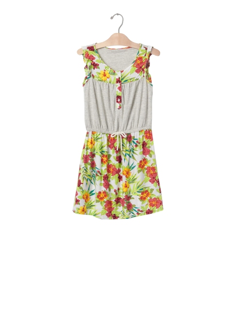 

GAP Girls Grey Print Tie-Waist Dress
