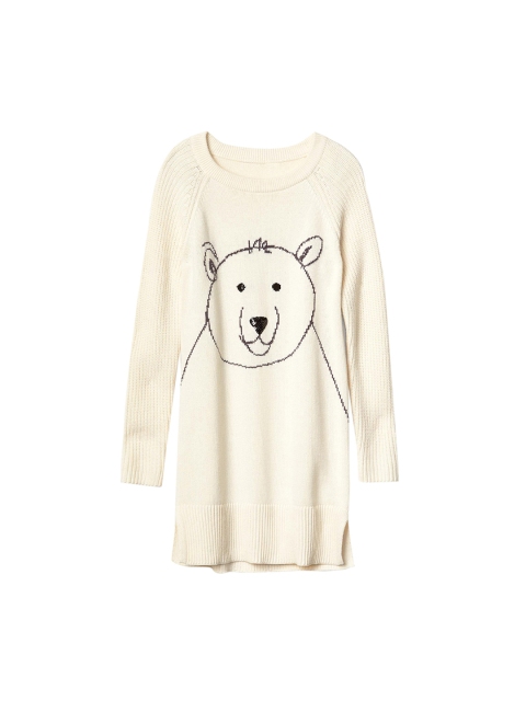 

GAP Girls White Polar Bear Sweater Dress