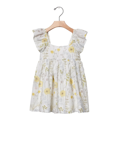

GAP Girls White Spring Floral Flutter Dress