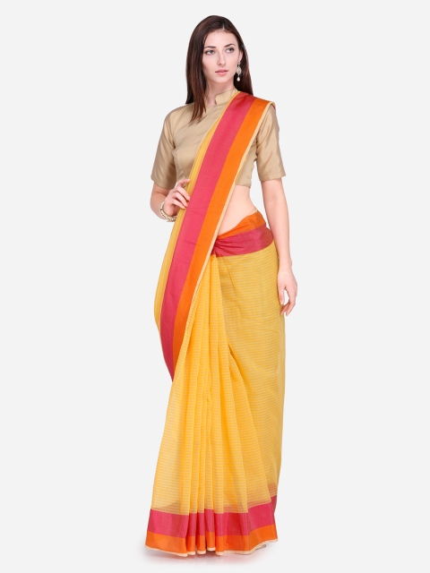 

Saree mall Yellow Solid Art Silk Saree
