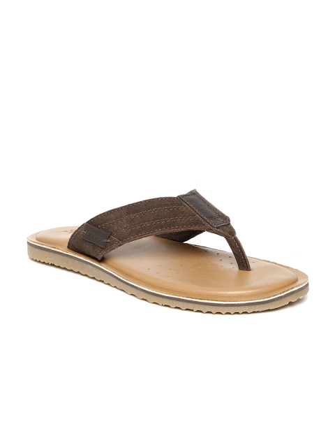 

Geox Men Coffee Brown Leather Comfort Sandals