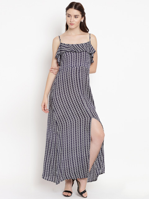 

Abiti Bella Women Blue Printed Maxi Dress