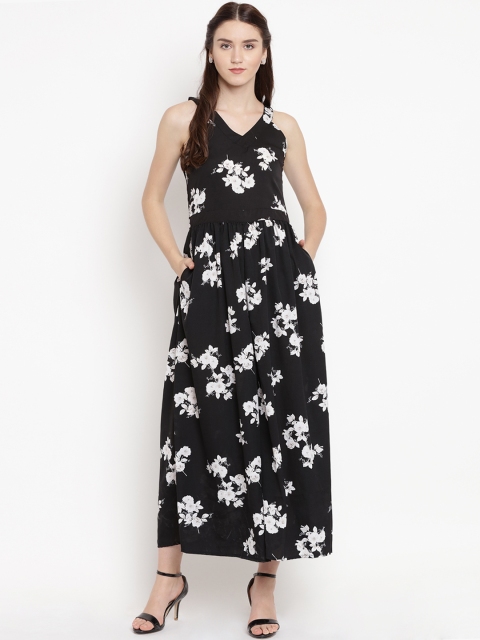 

Abiti Bella Black & White Printed Basic Jumpsuit