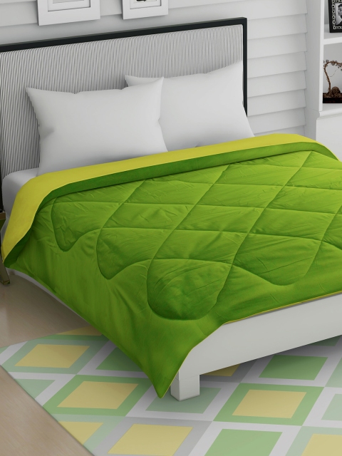 

Story@home Green & Yellow Solid Mild Winter 200 GSM Double Bed Comforter