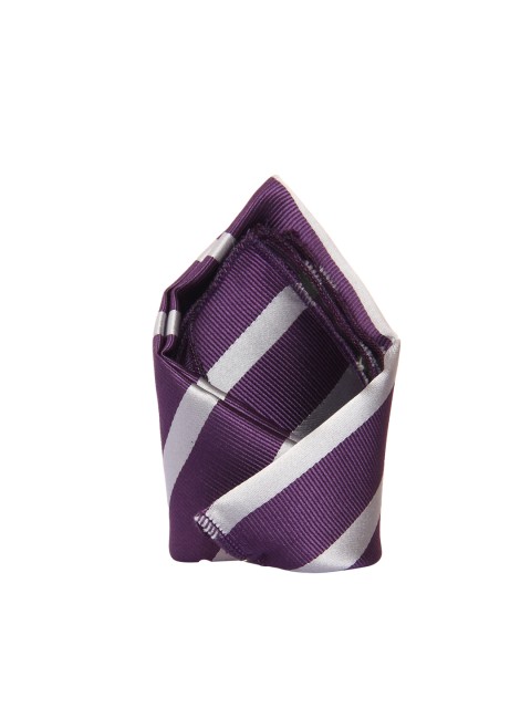 

Tossido Men Purple & White Woven Pocket Square
