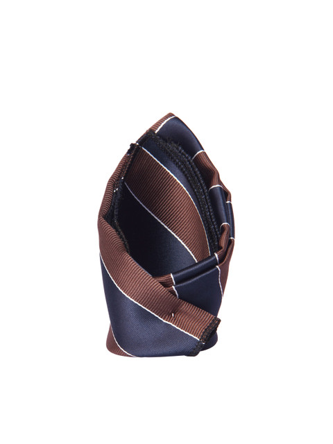 

Tossido Men Brown & Navy-Blue Woven Pocket Square
