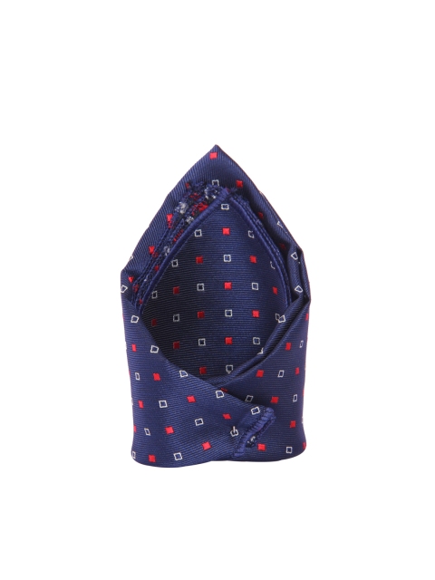 

Tossido Men Navy Blue Woven Pocket Square