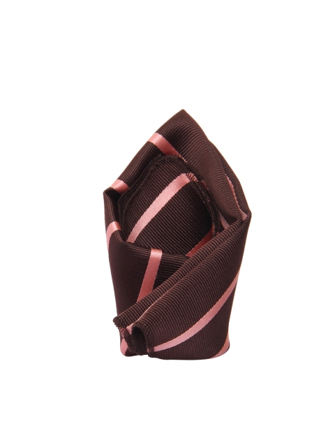 

Tossido Men Brown & Black Woven Pocket Square