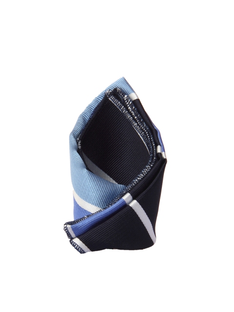 

Tossido Men Blue & Black Woven Pocket Square