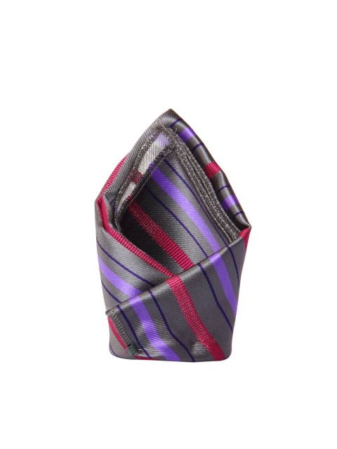 

Tossido Men Grey & Multicoloured Woven Pocket Square