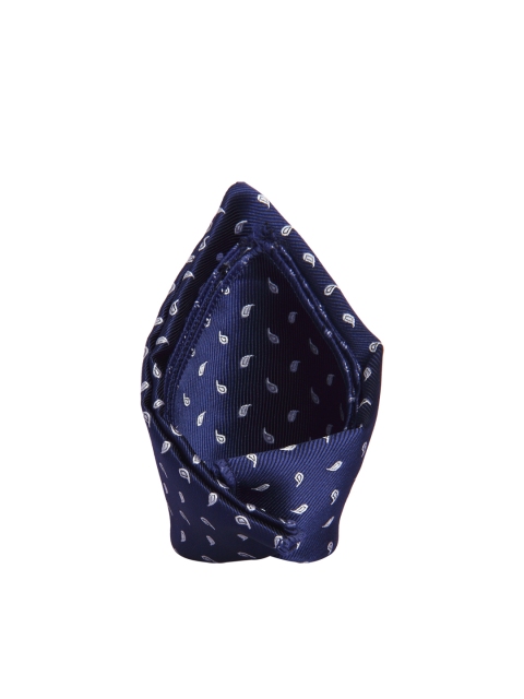 

Tossido Men Navy Blue Woven Pocket Square