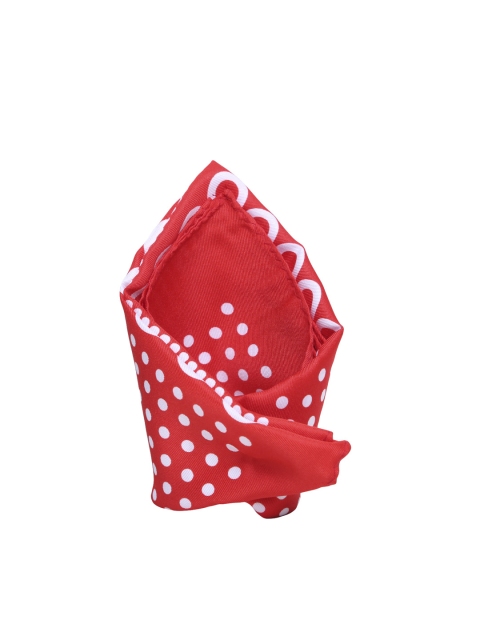 

Tossido Men Red & White Printed Pocket Square