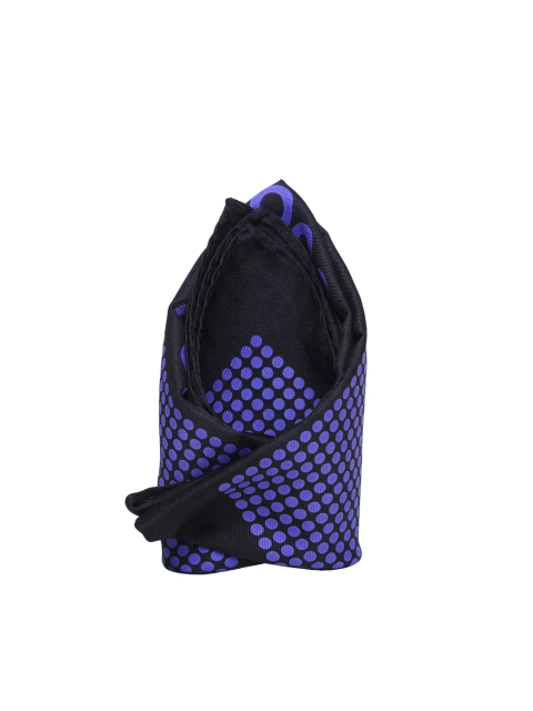 

Tossido Men Blue & Black Printed Pocket Square