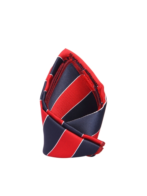 

Tossido Men Red & Navy-Blue Woven Pocket Square