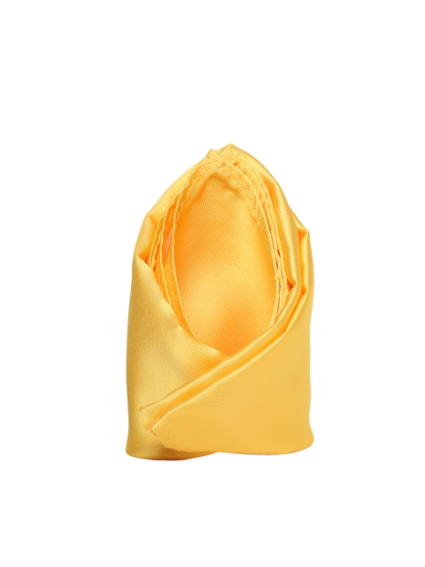 

Tossido Men Yellow Solid Pocket Square