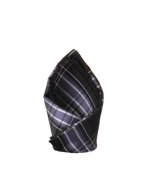 

Tossido Men Grey & Black Woven Pocket Square