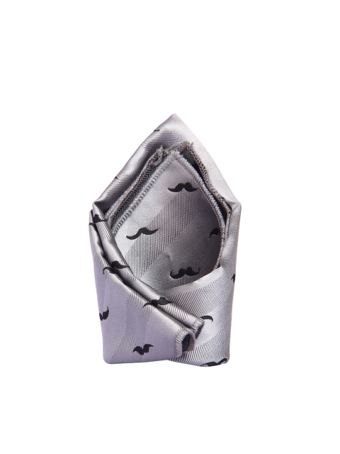 

Tossido Men Grey Woven Pocket Square