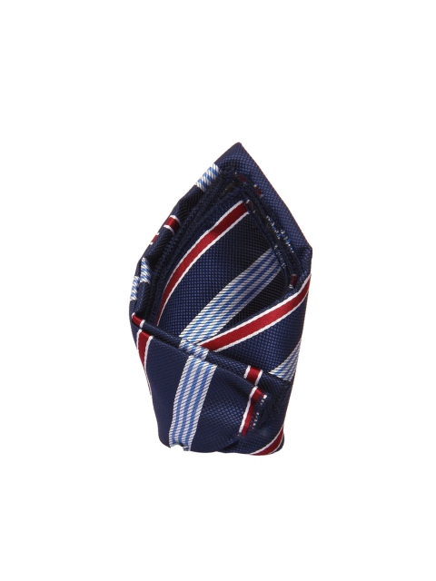 

Tossido Men Blue & Red Woven Pocket Square
