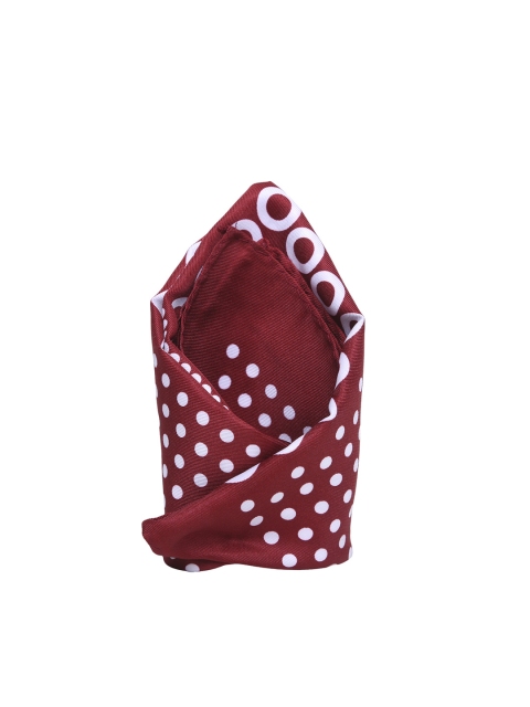 

Tossido Men Maroon & White Printed Pocket Square