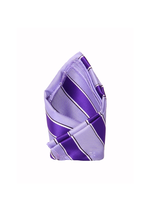 

Tossido Men Purple & Grey Woven Pocket Square