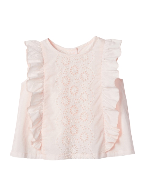 

GAP Baby Pink Cascade Ruffle Top