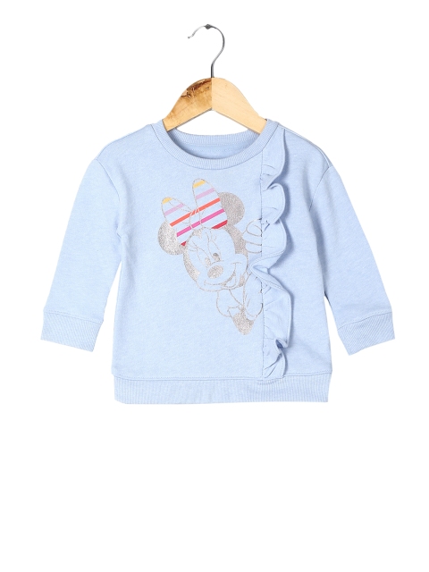 

GAP Toddler Girl Blue Disney Baby Minnie Mouse Ruffled Top