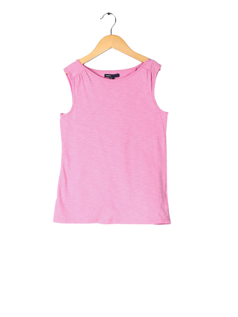 

GAP Girls Pink Sleeveless Round Neck Top
