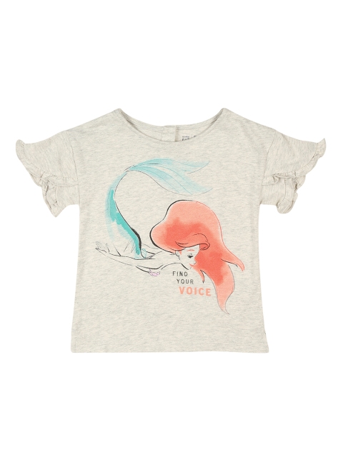 

GAP Toddler Girl Grey Ruffle-Sleeve Graphic Top