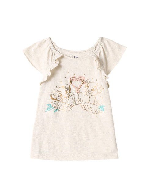 

GAP Toddler Girl Beige BabyGap & Disney Ruffle Top